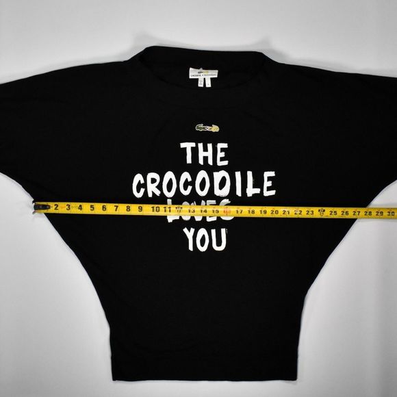 LACOSTE + MALANDRINO "Crocodile Loves You" Oversized Tunic - S - Picture 4 of 7